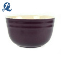 New style color custom home matte cheap round ceramic salad bowl